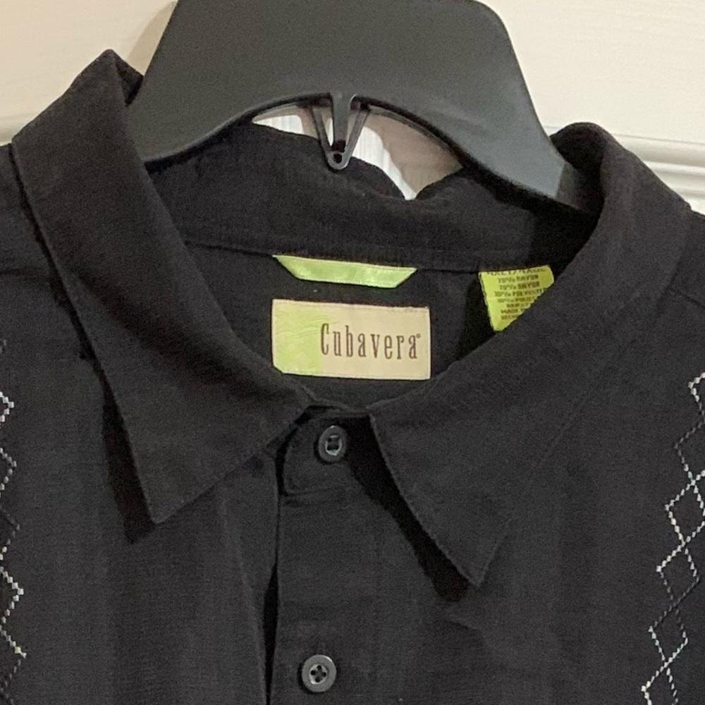 Men Long Sleeve shirt Cubanera size 4XLT/4XGL